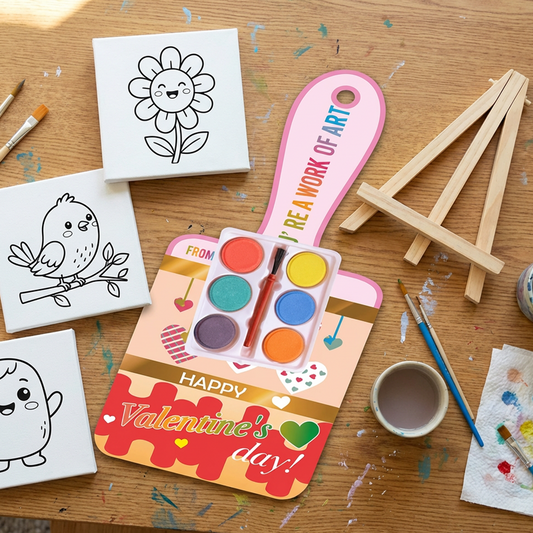 🔥50% OFF NOW🔥Kids Mini Canvas & Easel Painting Set