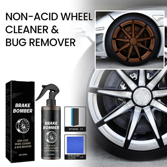 🔥Buy 2 Get 1 Free!!!🧽Non-Acid Wheel Cleaner Kit |Professional Wheel Care,Safe for All Rims, No Scratching & Fast Cleaning✨
