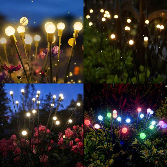 🔥LIMITED-TIME 50%OFF💡Starburst Swaying Solar Garden Lights Outdoor Waterproof Firefly Lights✨
